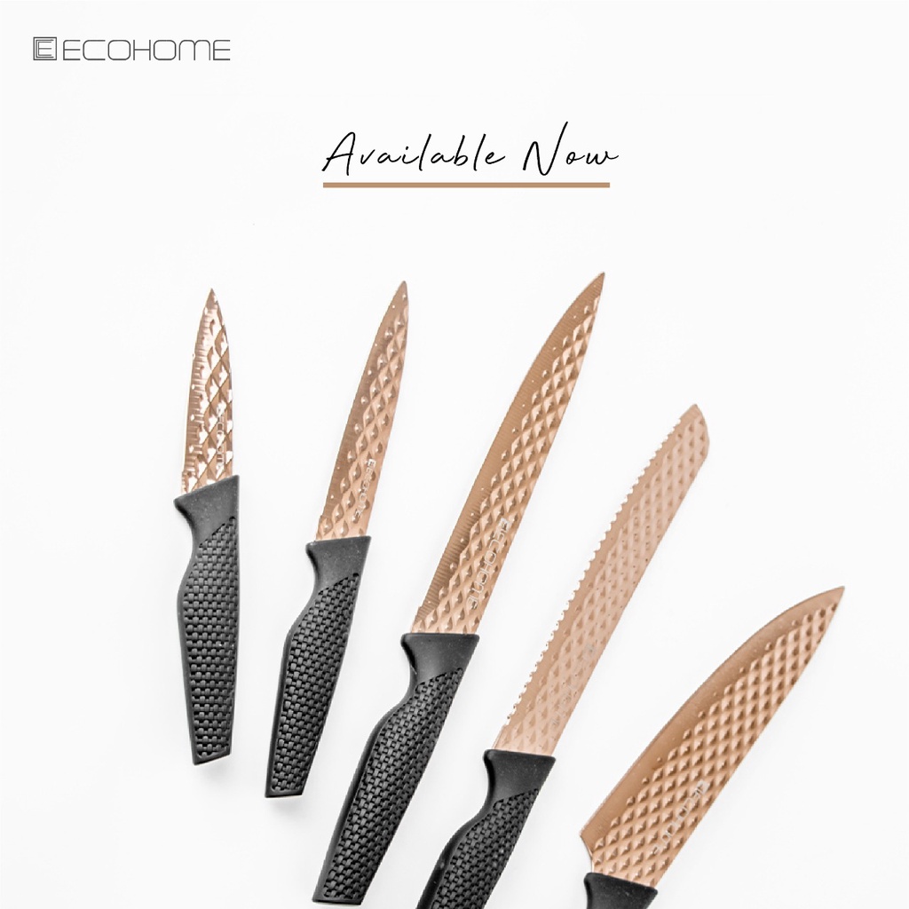 Ecohome Premium Knife Set 5in1 EPS-339 Set Pisau Dapur EPS339