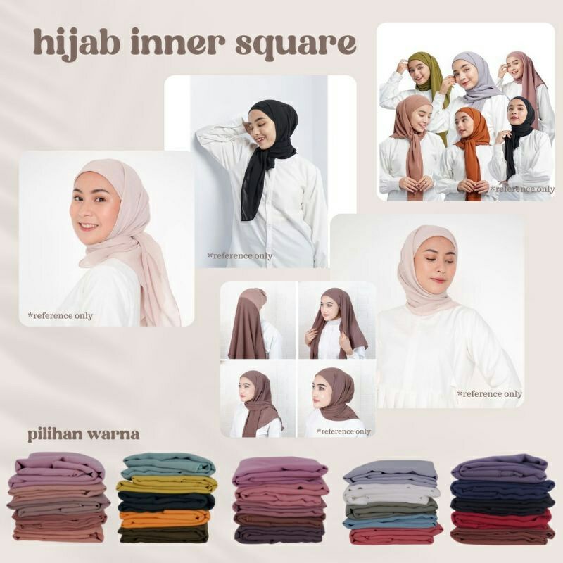 jilbab square/segiempat inner