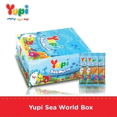 

Yupi sea world Box isi 24 berat bersih 168 gram