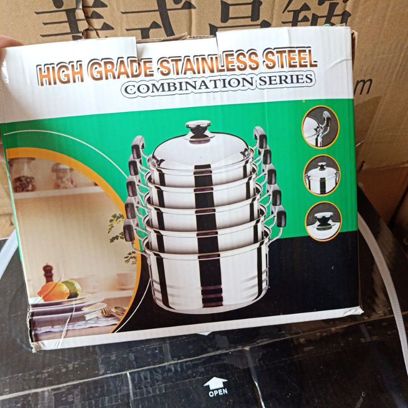 SOUP POT STEAMER SET 10 PCS Panci Sop