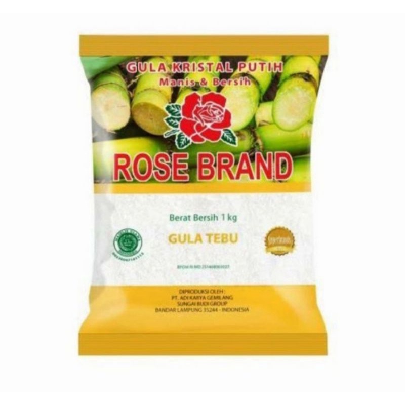 

ROSEBRAND GULA KRISTAL TEBU KEMASAN KUNING 1 KG