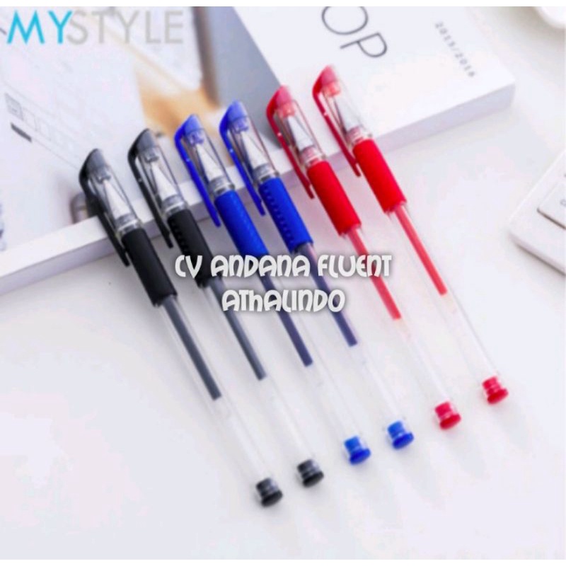 

bulpoint tinta gel pulpen gel mini 0.5mm pena harga di bwh toko2