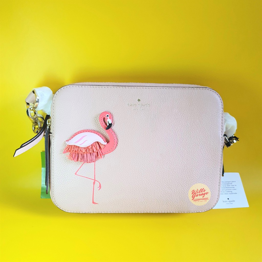 Kate Spade Flamingo Camera Bag Crossbody Multi Warmvellum