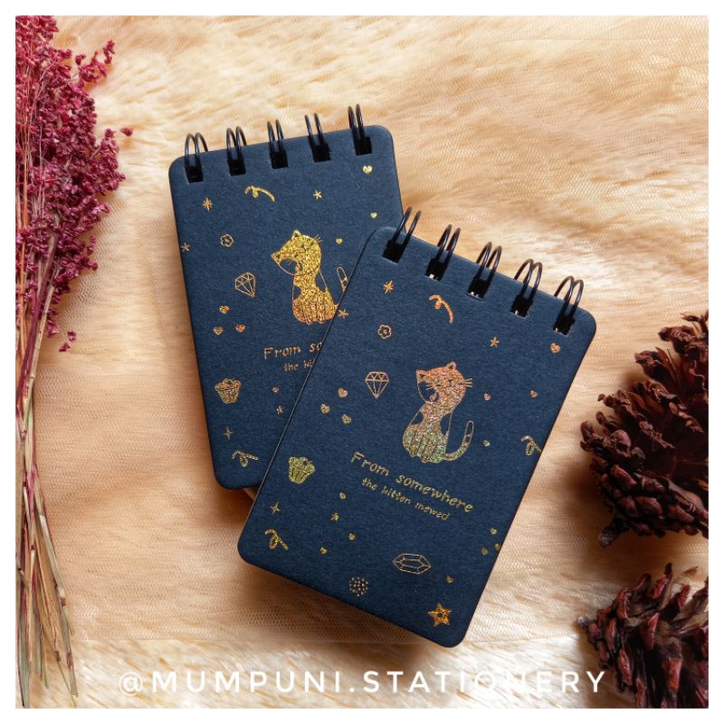 Notebook Mini Hitam Polos