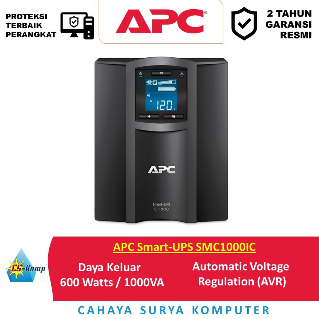 APC Smart-UPS SMC1000IC | 1000VA | 230V | Tower | LCD | SmartConnect Port