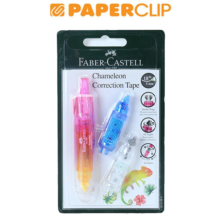 

CORRECTION TAPE FABER CASTELL CHAMELEON 163328R + 2REFILL PINK