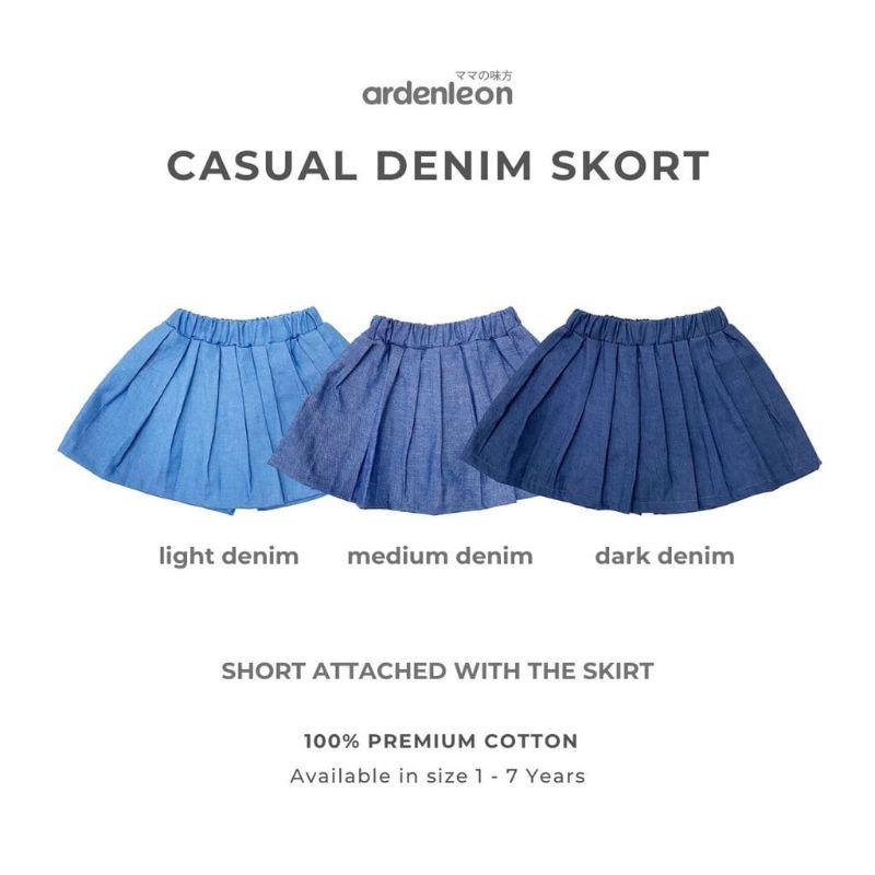 Ardenleon - Casual Denim Skort