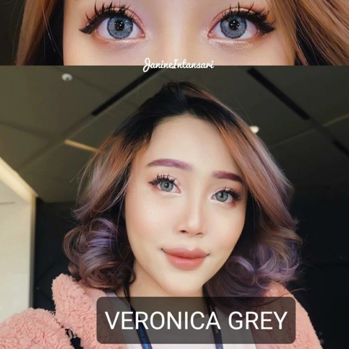 SOFTLENS VERONICA GRAY/GREY DREAMCOLOR ( NORMAL/MINUS) ORIGINAL KOREA