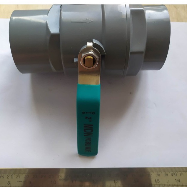 BALVALEP PVC GAGANG BESI / BALL VALVE / STOP KRAN/KRAN BALVALEP AR/PERAIRAN