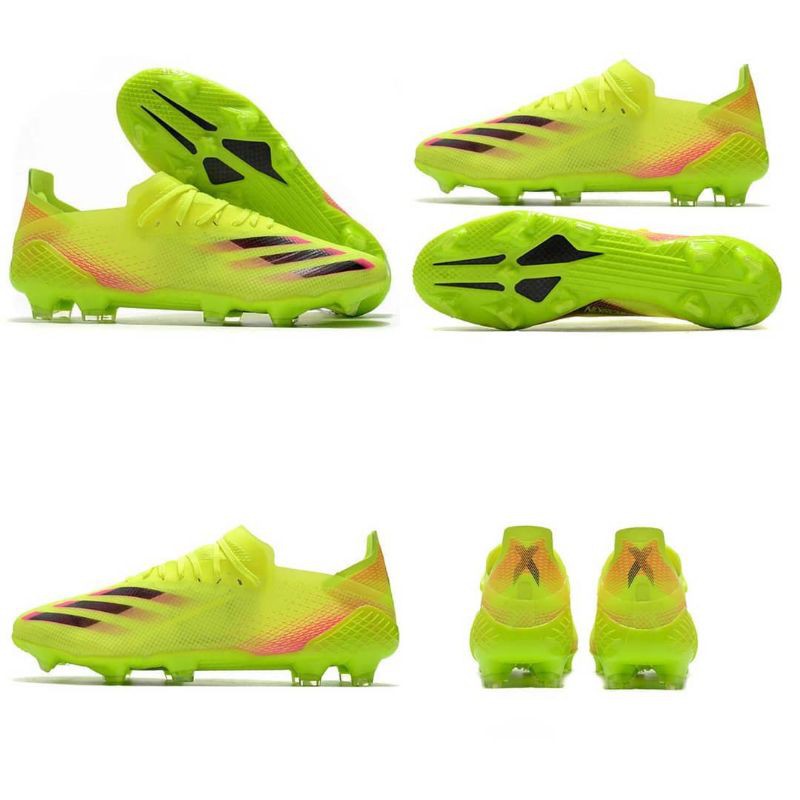 SEPATU MURAH ORIGINAL TERBARU Adidas X Ghosted .1 Yellow Pink Soccer