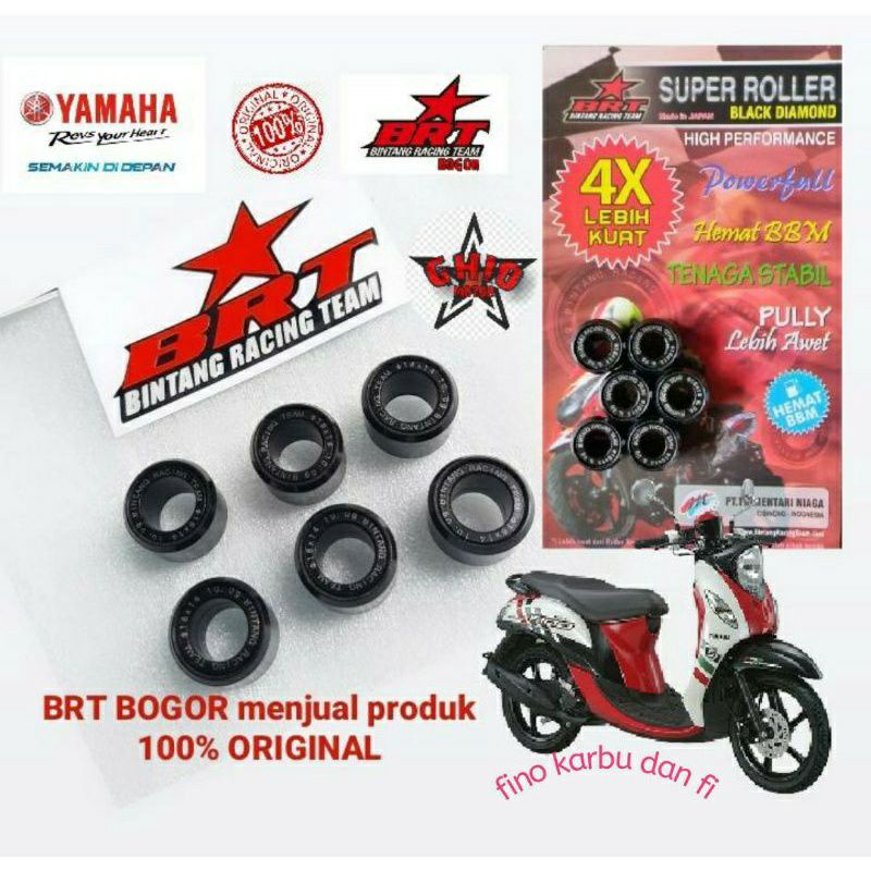 ROLLER ROLER BRT MIO SMILE MIO SORTY Eceran roller BRT mio series mio old / mio soul / mio j / mio gt /fino 110 / nuvo / x ride &amp; fino 110 ROLLER BRT MIO J 7 8 9 10 GRAM ROLLER MIX OPLOS ROLLER RACING BRT MIO OLD SPORTY roller racing brt black diamond