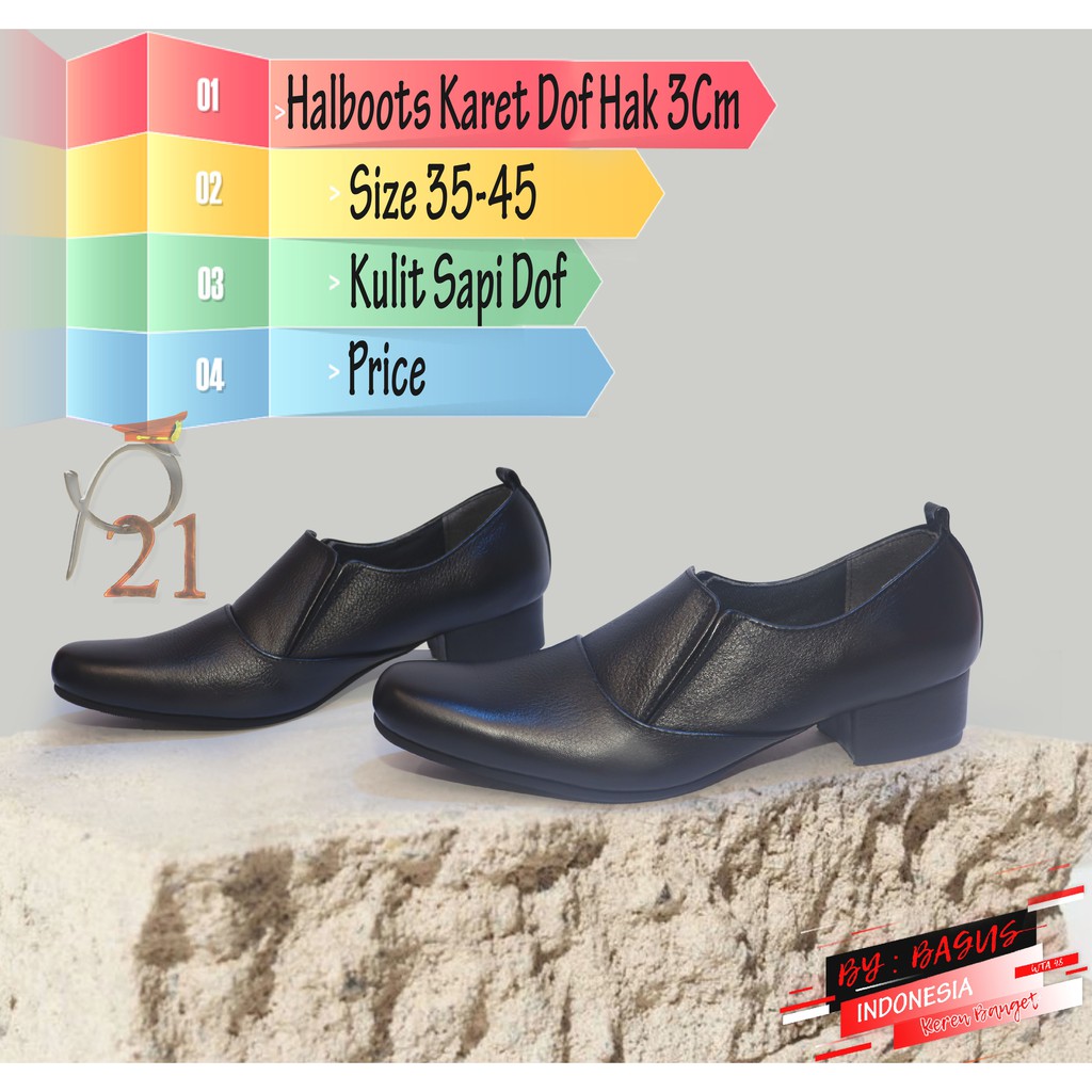 P21 SEPATU WANITA HALFBOOTH DOF P21