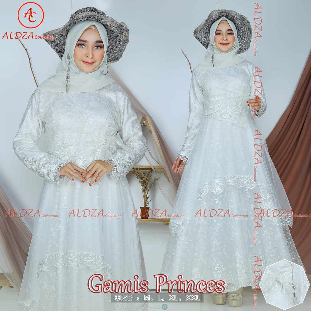 PROMO GAMIS PRINCES / ABAYA PRINCES ?GAMIS TULLE MUTIARA BORDIR