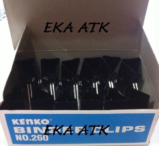 Binder Clips Kenko 260 / Klip Jepitan Kertas Hitam