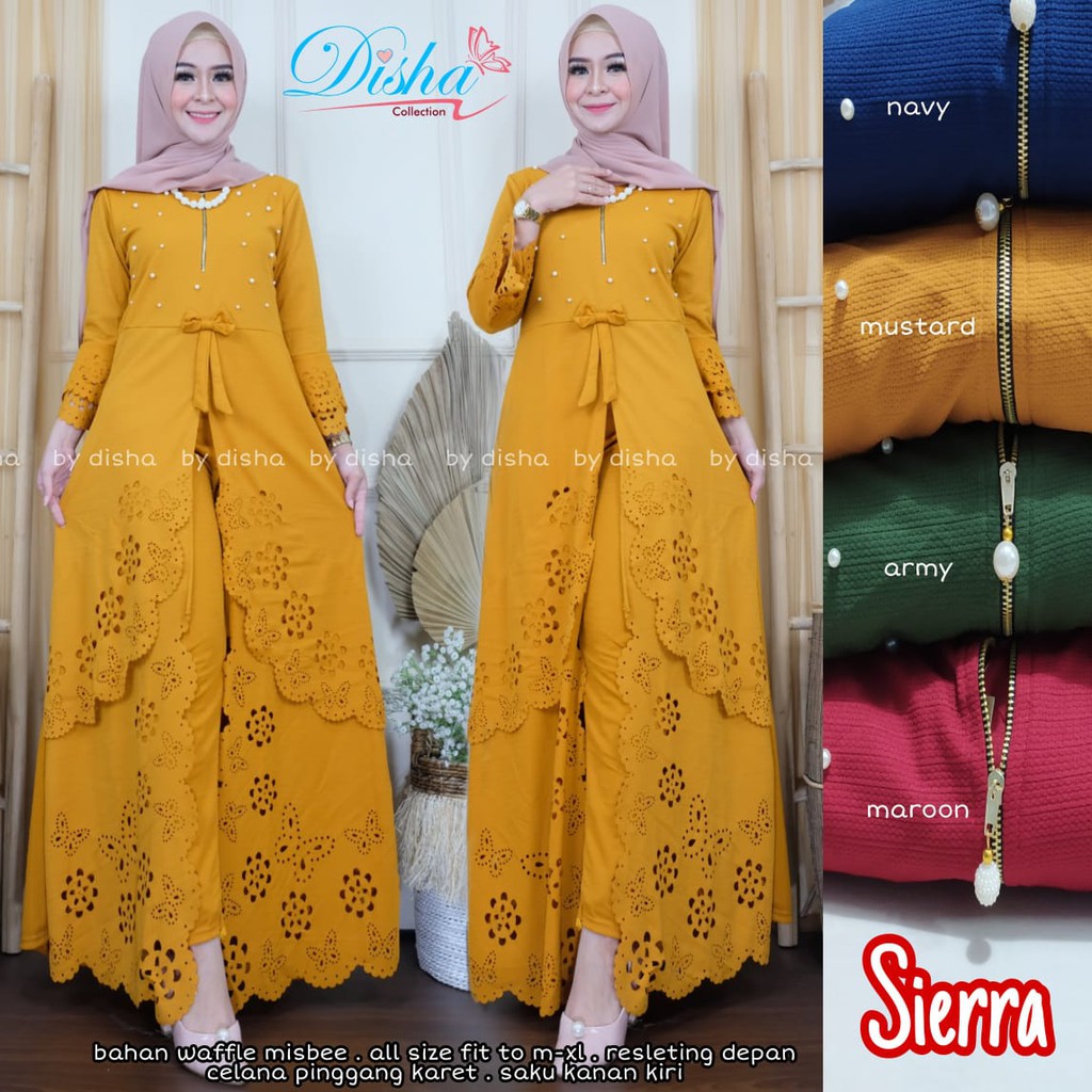 Sierra Set / Setelan Baju wanita terbaru / Setcel Kekinian / Setelan Tunik dan Celana / One set