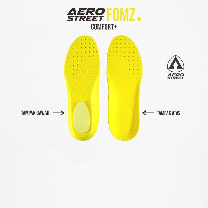 Aerostreet 37-43 Aerofomz  Insole Sepatu Sneakers Casual Sport Sekolah Pria Wanita Aero Street medan