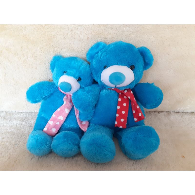 BONEKA BERUANG SYAL POLKA / BONEKA TEDDY LUCU TERMURAH TERLARIS SYAL POLKADOT