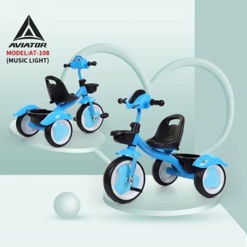 Sepeda Anak 3 Roda Sepeda Tiga Roda Tricycle Anak Aviator 108