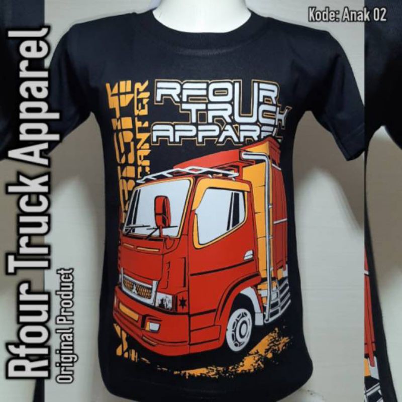 Kaos Anak Gambar Truk Kaos Desain Truk Kaos Anak Shopee Indonesia