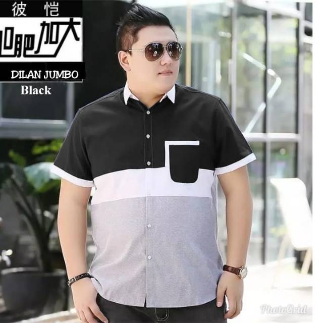 TOTOTAshop kemeja DILAN JUMBO bahan cotton popline premium