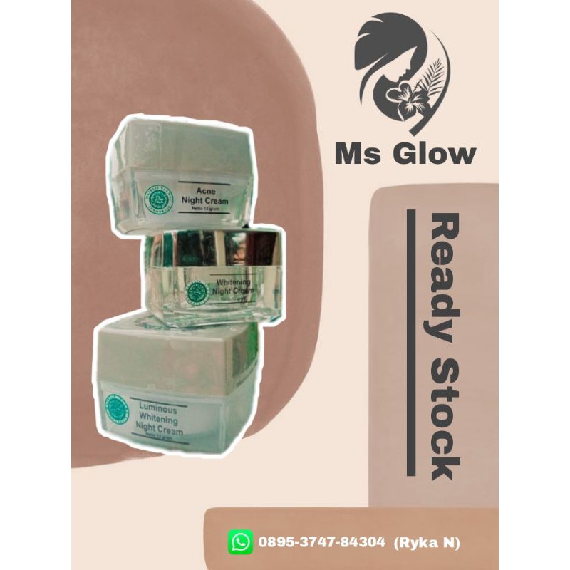 Paket wajah ms Glow Ori (Free tas cantik + free masker)