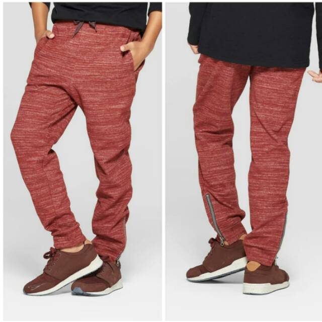 Jogger Catnjack merah bata