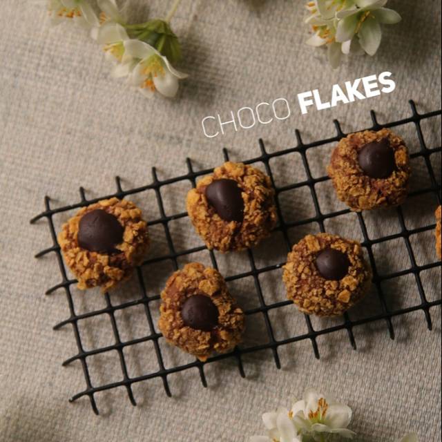 

Kue Kering Choco Flakes Home Made Roombutter Cookies Lebaran, Natal, Tahun Baru, Imlek, Kado Parcel