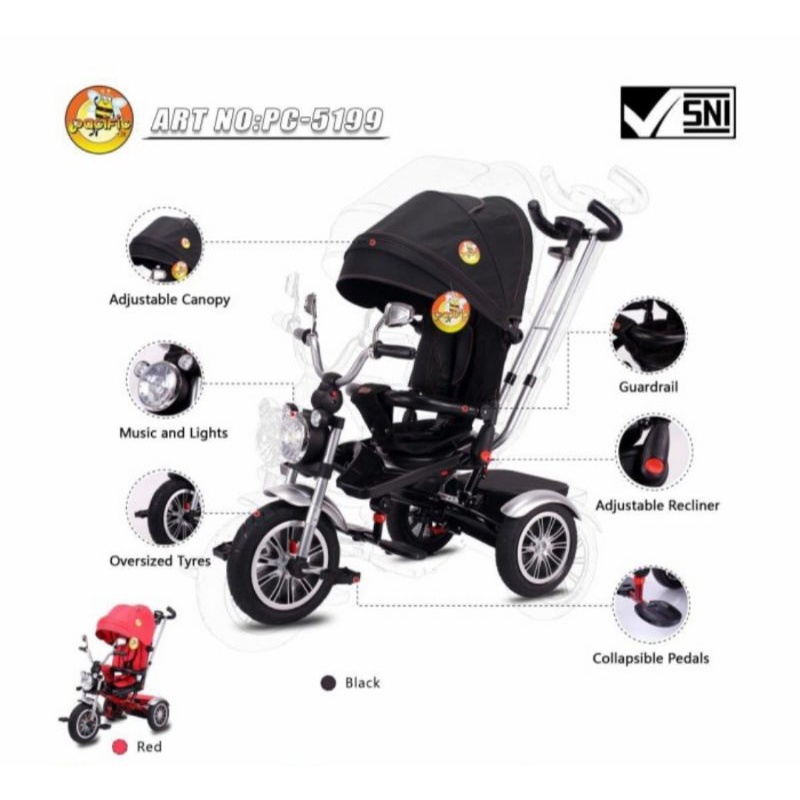 Sepeda anak roda tiga Pacific 5199 / 5199 GP