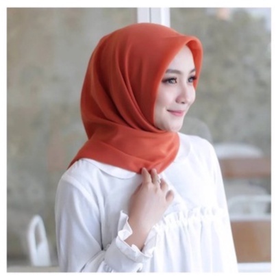 Fashion Shop HARGA TERMURAH JILBAB BELLA SQUARE SEGI EMPAT / HIJAB BELLA SQUARE TERBARU WARNA ORANGE