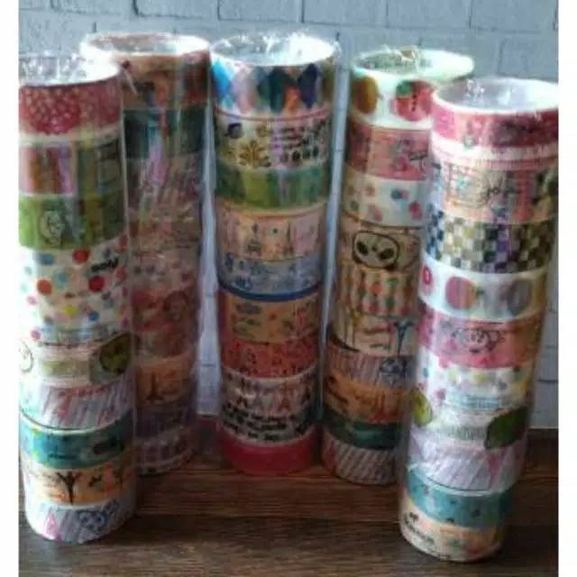 

10 Pcs Solatip Fancy Isolasi Bergambar Lucu
