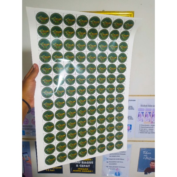 COD/BAYAR DITEMPAT CETAK STICKER UKURAN A4 &amp; A3