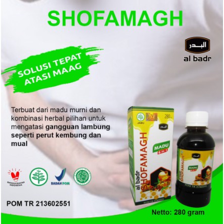 Madu Magh Madu Temulawak Shofamagh Herbal Lambung 280g