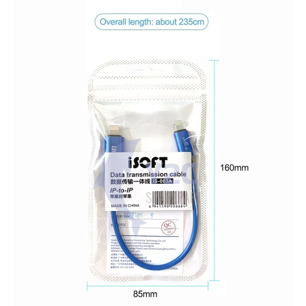 KABEL DATA SUNSHINE ISOFT IS-003A / B / C IP TO IP / IP TO MICRO / IP TO TYPE C / 5 6 7 8 6 PLUS 7 PLUS 8 PLUS X / USB