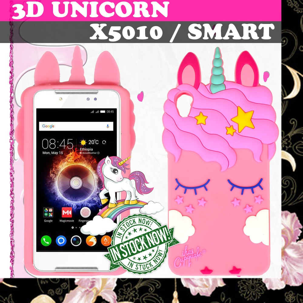 3D Cartoon Unicorn Case Infinix Smart X5010 Softcase 4D Infinix X5010 Smart Silicone 3D Unicorn Case