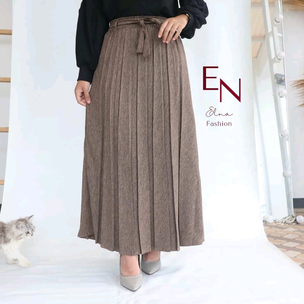 ROK KERJA KANTOR WANITA PANJANG / ROK KANTOR MODIS / ROK PLISKET KEKINIAN/ BANYAK PILIHAN WARNA / RO