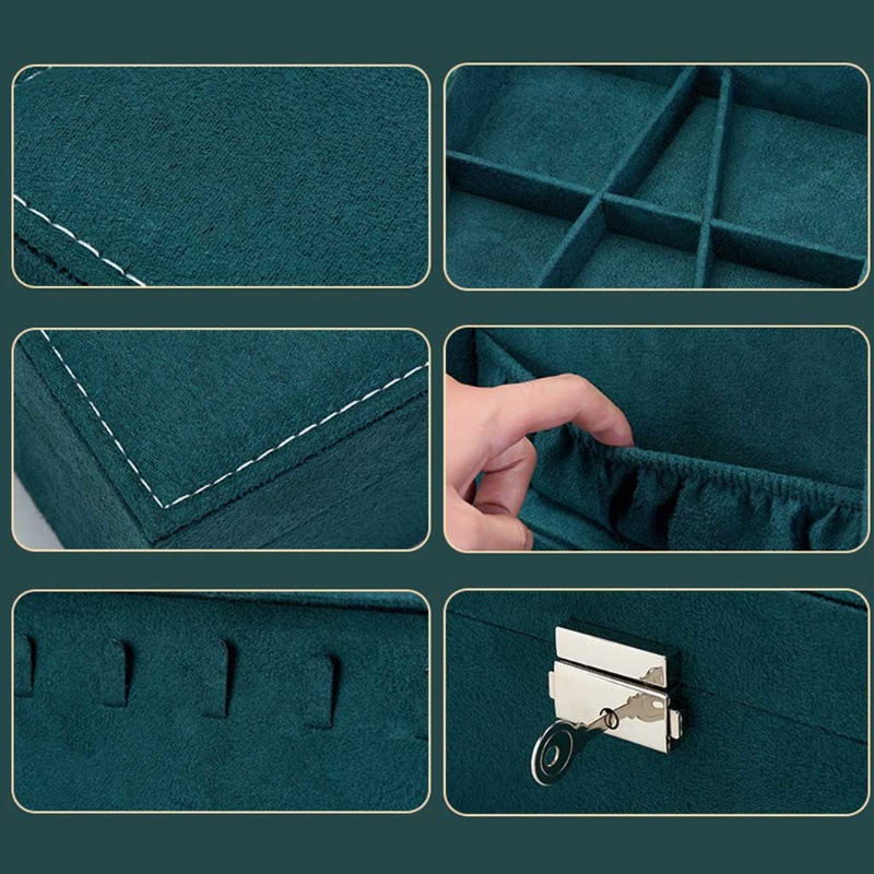 Gro Kotak Display &amp; Penyimpanan Perhiasan Mini Travel Portabel Untuk Anak Perempuan &amp; Wanita Sempurna