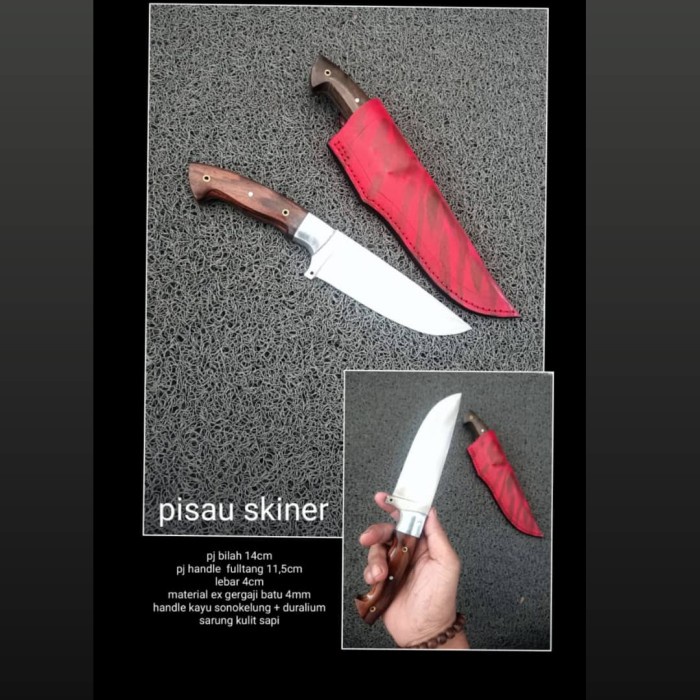 Pisau Seset Kulit - Pisau Seset Kulit Kambing/Sapi Baja Per - Vivistecolection