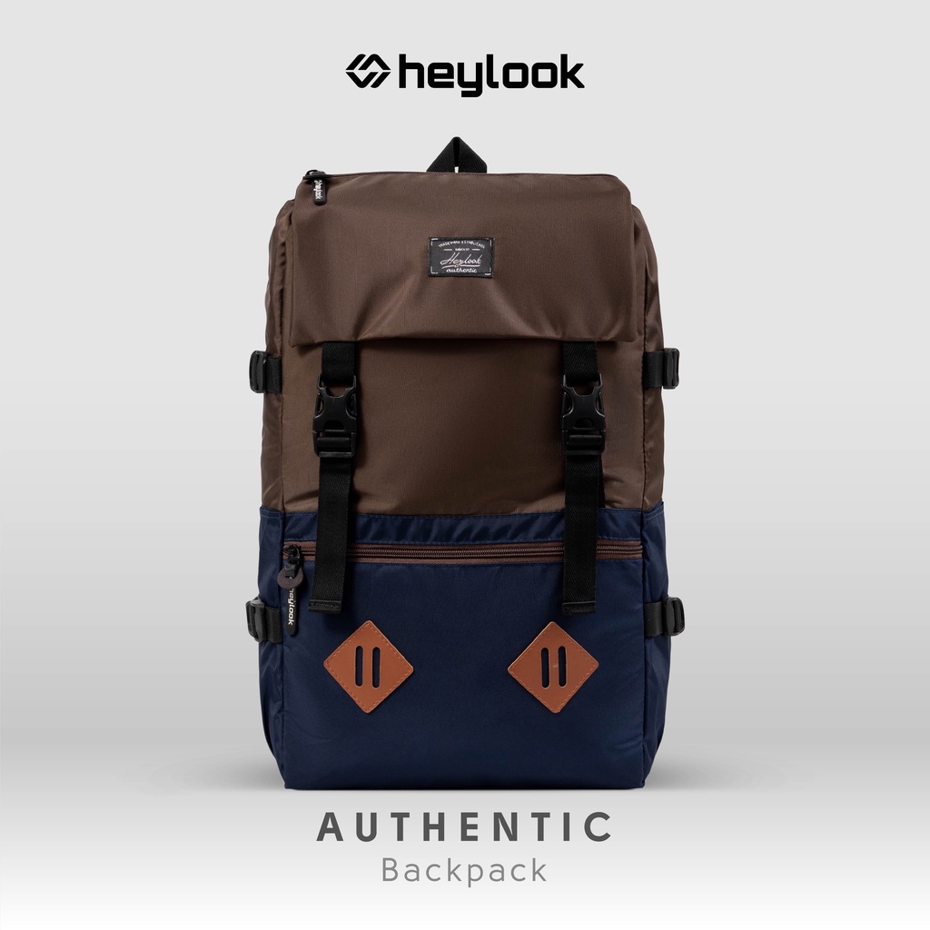 HEYLOOK Project - (Free Raincover) Tas Ransel Laptop AUTHENTIC Backpack Pria Wanita Tas Leptop 14-16 inch Tas Sekolah Perempuan Tas Kuliah Kerja Travelling Cowok Terbaru