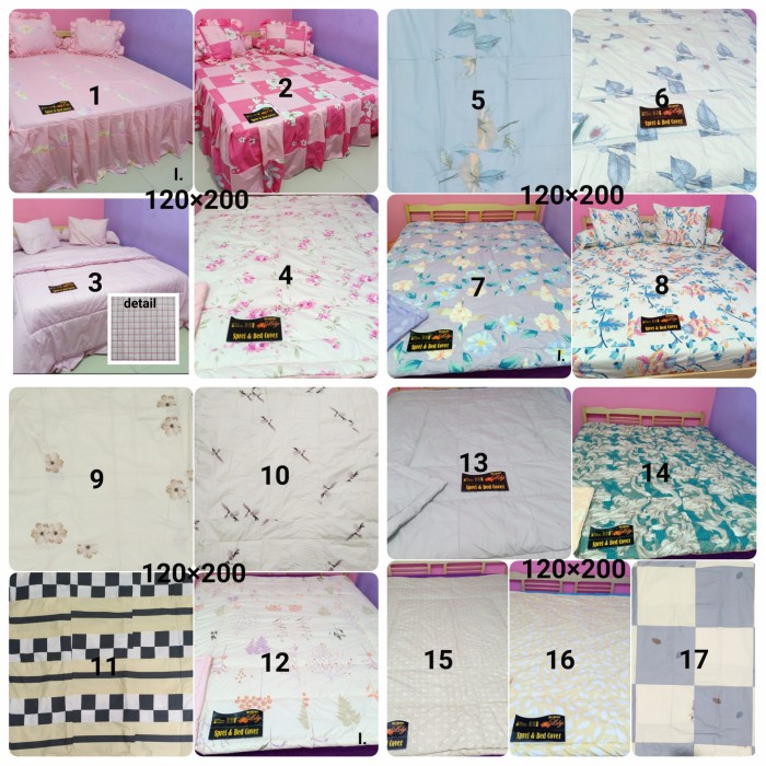 Sprei & Bedcover Premium Sprei Perca My Love Ukuran 120X200 Single Size Kasur No 3