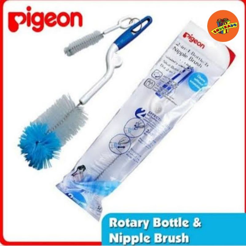 Pigeon Bottle &amp; Nipple Brush Sikat Botol 2 in 1