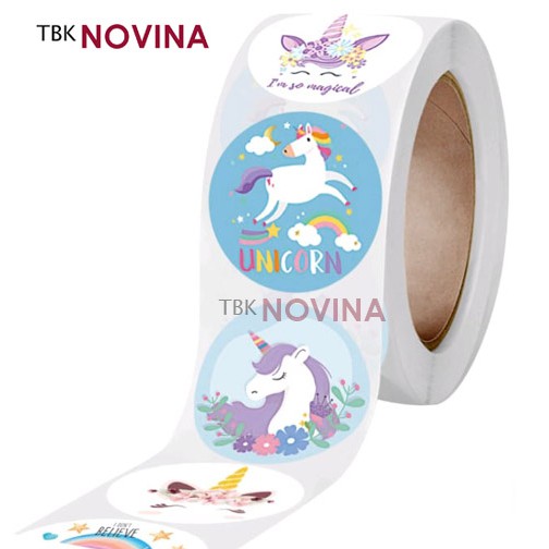 [KODE 61] Stiker Unicorn / Label Segel 2.5cm (10pcs)