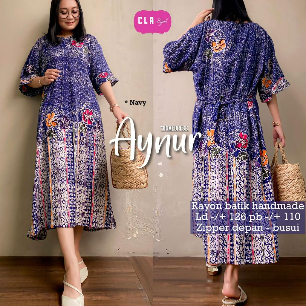 AYNUR HOME DRESS MOTIF BATIK ORI CLA HIJAB