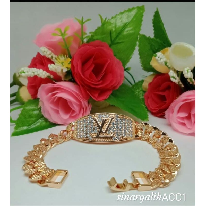 perhiasan xuping gelang model royal lapis mas 24 karat