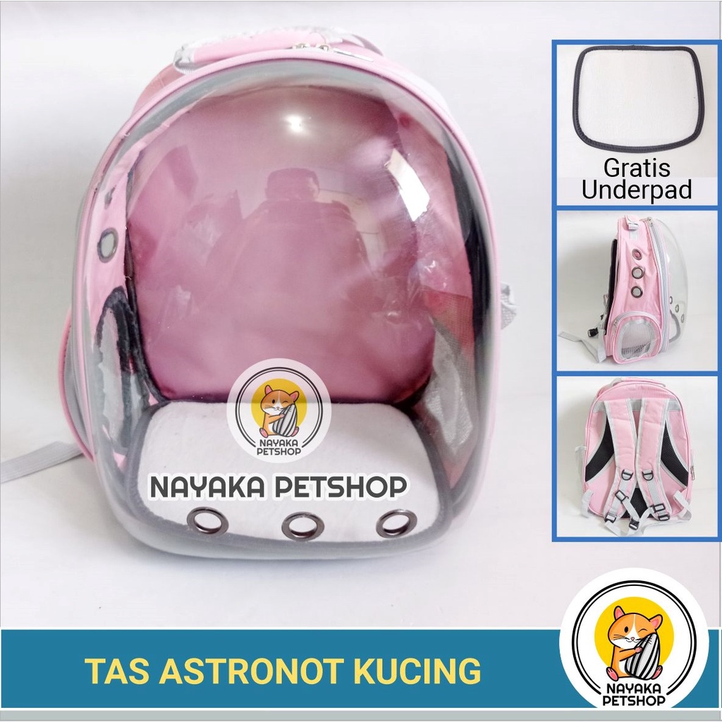 Tas Astronot Kucing Murah Pet Carrier Ransel Gendong Travel Kucing