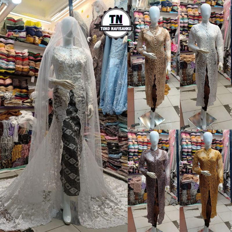 kebaya akad murah | baju pengantin Payet | gaun pengantin modern | wedding dress