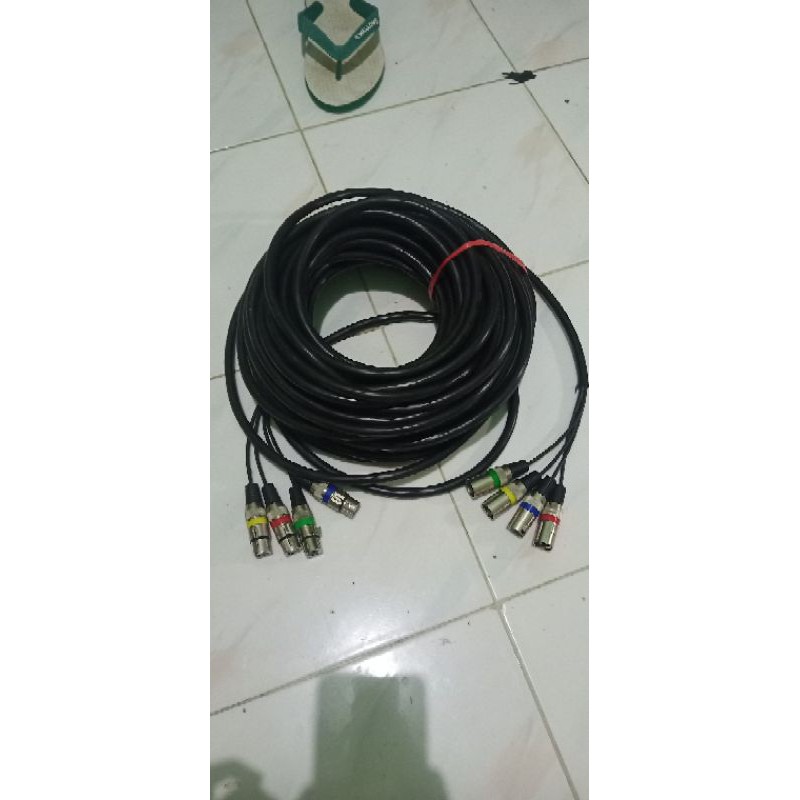 kabel snake isi 4 merk soundquen panajng20m sudah termasuk jack