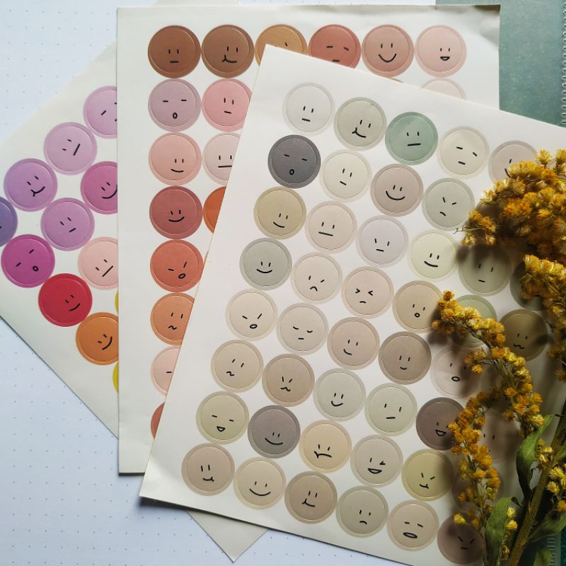 

Sticker Smiley Dot Emoticon Bullet Journal / Scrapbook