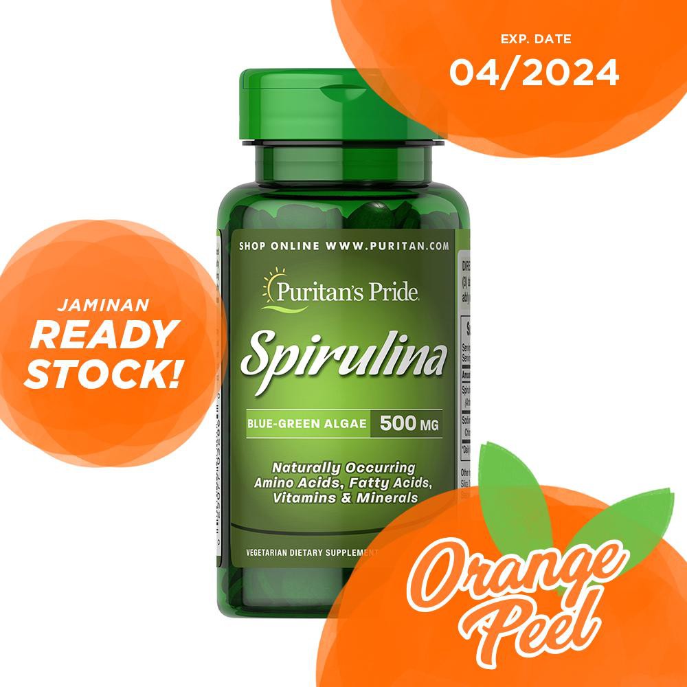 Puritan Spirulina 500 mg (100 Tablets)