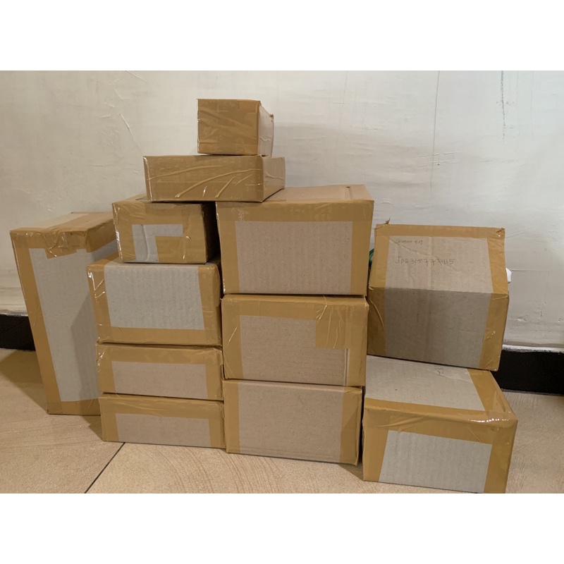 

Tambahan Kardus dan bubble wrap