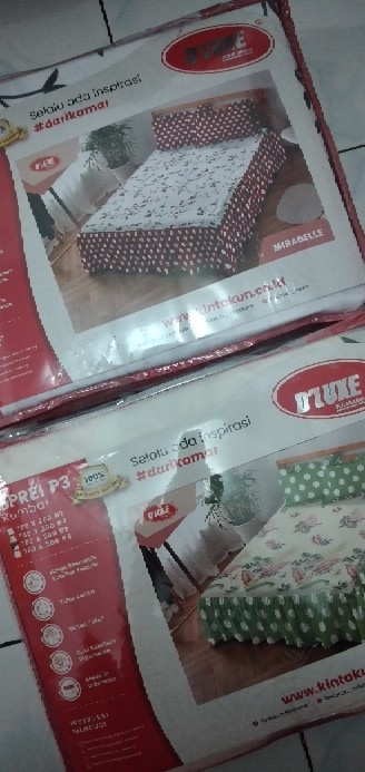 Kintakun Sprei Rumbai 180x200 Motif Eva Abel Albany Fiji Hannah Arthur Chloe - King 180 Sp P3 Seprai